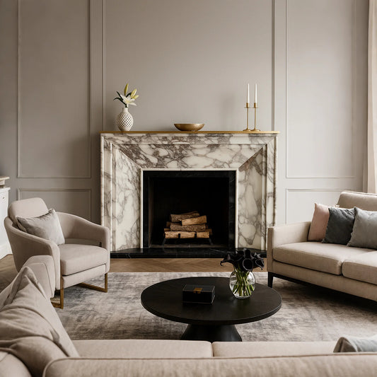 Arabescato Marble Fire Surround