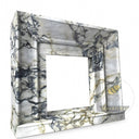 Calacatta Monet Marble Fireplace Surround Modern 47.24" Tall