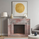 Pink Marble Fireplace Surround 47.24" Tall