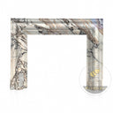 Unique Marble Fireplace | Italian Valgri White Marble 47.24" Tall