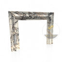 Unique Marble Fireplace | Italian Valgri White Marble 47.24" Tall