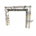 Unique Marble Fireplace | Italian Valgri White Marble 47.24" Tall