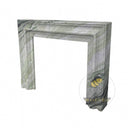 Luxury Marble Fireplace | Modern Design from Shangri-la Jade 47.24" Tall