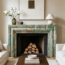 Luxury Turquoise Marble Fireplace Surround 47.24" Tall