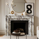 Calacatta Viola Fireplace 47.24" Tall