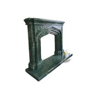 Marble Fireplace surround Large | Dark Green Marble 85" Width 60" Tall