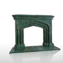 Marble Fireplace surround Large | Dark Green Marble 85" Width 60" Tall