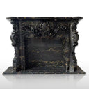 Marble fireplace surround | Luxury Portoro Gold Marble 66.9" Width 57" Tall