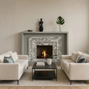 Modern Arabescato Fireplace Surround