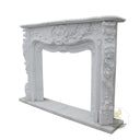 Marble Fireplace Surround | White Marble 76.38" Width x 57.09" Tall