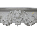 Marble Fireplace Surround | White Marble Quilted Panel Carving 70.87" Width x 50.79" Tall