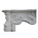 Marble Fireplace Surround | Fluted Column Figures 75.98" Width x 53.54" Tall