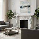 Victorian Marble Mantel | Rococo Shell Frieze 72.05" Width x 55.91" Tall