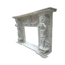 Victorian Marble Mantel | Rococo Shell Frieze 72.05" Width x 55.91" Tall