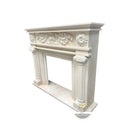 Custom Marble Mantel | Provincial Shell Frieze 66.14" Width x 50.00" Tall