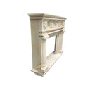 Custom Marble Mantel | Provincial Shell Frieze 66.14" Width x 50.00" Tall
