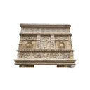 Travertine Fireplace Surround Massive Beige Low Profile 120.08" Width x 31.50" Tall