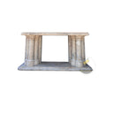Travertine Fireplace Surround Massive Beige Low Profile 120.08" Width x 31.50" Tall