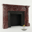 Lepanto Marble fireplace in Rosso Lepanto - Image 8