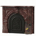 Dark Red marble mantel in Rosso Lepanto - Image 3