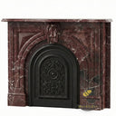 Dark Red marble mantel in Rosso Lepanto - Image 3