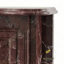 Dark Red marble mantel | Arched Victorian design | H 47.2" | Rosso Lepanto