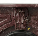 Dark Red marble mantel | Arched Victorian design | H 47.2" | Rosso Lepanto