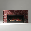 Red marble fireplace surround in Rosso Levanto - Image 1