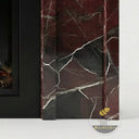 Red marble fireplace surround in Rosso Levanto - Image 5