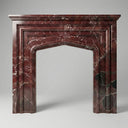 Marble fireplace surround Rosso Lepanto | Tudor Arch Profile | Width 61 Inch | Rosso Levanto
