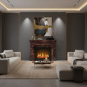 Marble fireplace surround Marblebee in Rosso Levanto - Image 2
