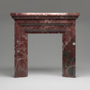 Marble fireplacue surround fluted in Rosso Levanto - Image 1