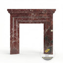 Marble fireplacue surround fluted | Rich Stepped Bolection Profile | Width: 59 Inch | Rosso Levanto