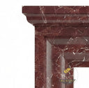 Marble fireplacue surround fluted | Rich Stepped Bolection Profile | Width: 59 Inch | Rosso Levanto
