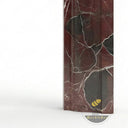 Marble fireplacue surround fluted in Rosso Levanto - Image 7