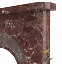 Marble fireplace surround simple style in Rosso Levanto - Image 5
