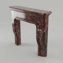 Marble fireplace surround in Rosso Levanto - Image 1