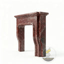 Marble fireplace surround in Rosso Levanto - Image 4