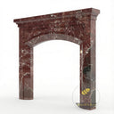 Marble fire surround in Rosso Levanto - Image 3