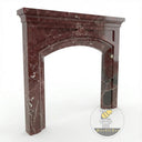 Marble fire surround in Rosso Levanto - Image 4