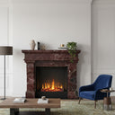 Marble mantel in Rosso Levanto - Image 2