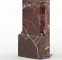 Marble mantel in Rosso Levanto - Image 7