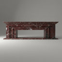Dark Red Marble fireplace surround in Rosso Levanto - Image 1