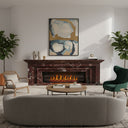 Dark Red Marble fireplace surround in Rosso Levanto - Image 2
