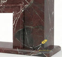 Dark Red Marble fireplace surround in Rosso Levanto - Image 6