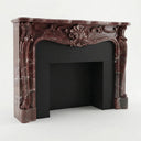 Marble mantelpiece in Rosso Levanto - Image 1