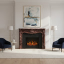 Marble mantelpiece in Rosso Levanto - Image 2