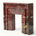 Marble fire place in Rosso Levanto - Image 4