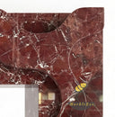Marble mantelpiece | Abstract wave design | 59 Inch Width | Rosso Levanto