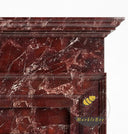 Marble mantels for sale | Classic red design | Width: 55.1" | Rosso Levanto